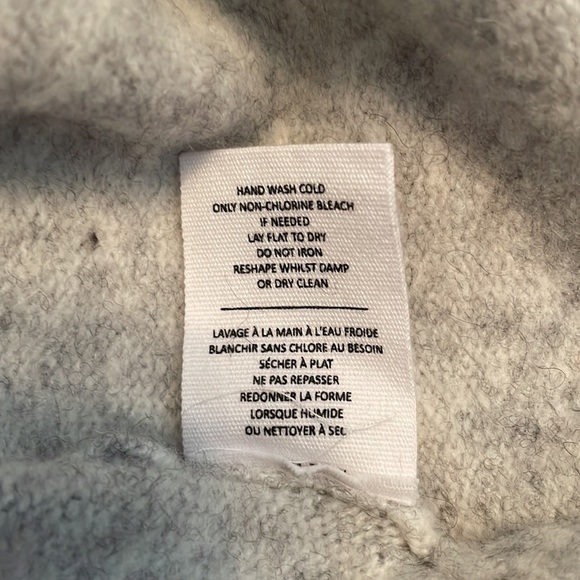 OAK + FORT Off The Shoulder Soft Grey Cardigan Size Small - Picture 6 of 7